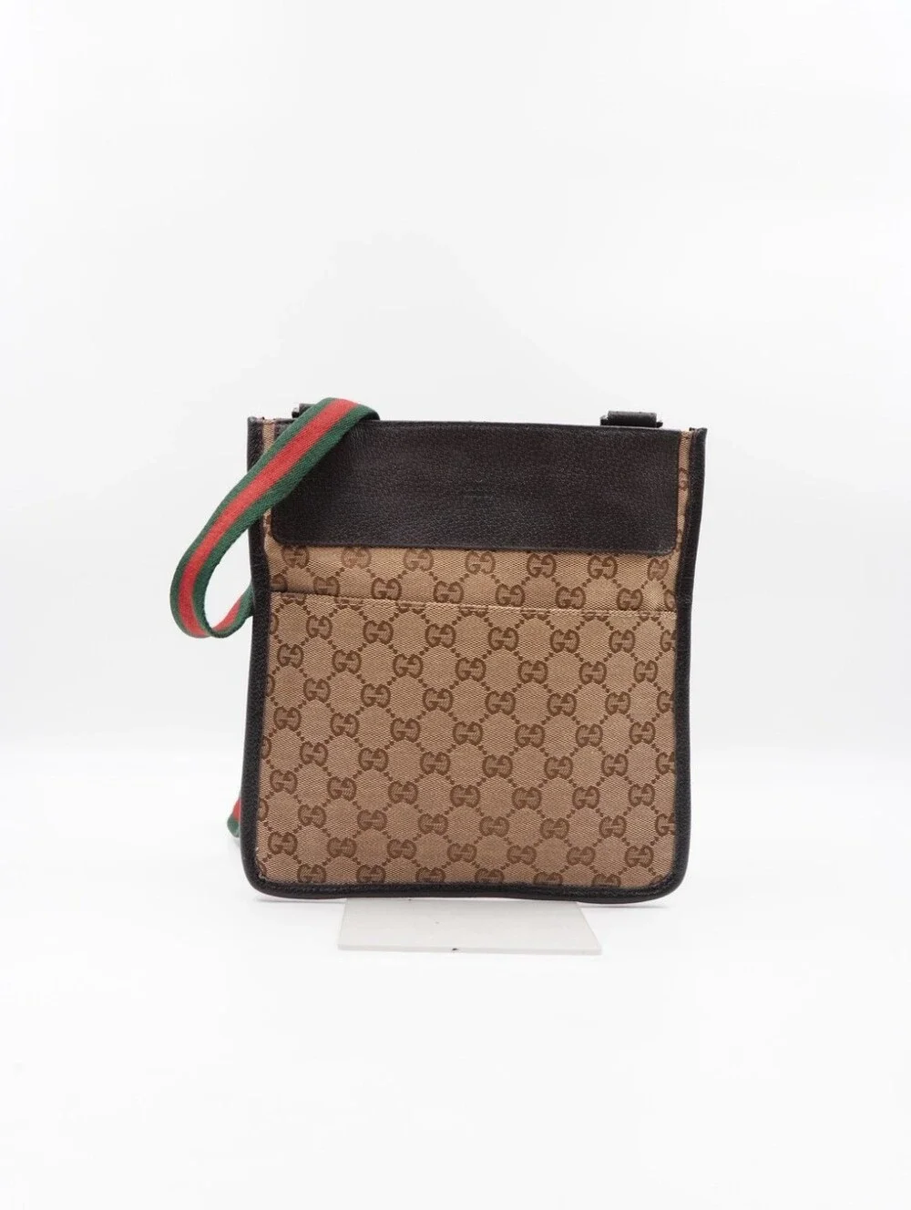 CO06 💟 GUCCI GG Monogram Messenger Crossbody Bag